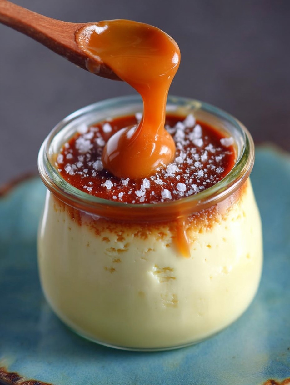 Butterscotch Budino (Custard) homemade salted caramel image 2