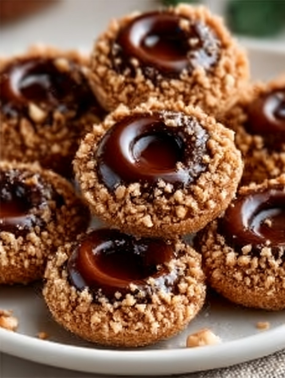 Chocolate Hazelnut Thumbprint Cookies image 2