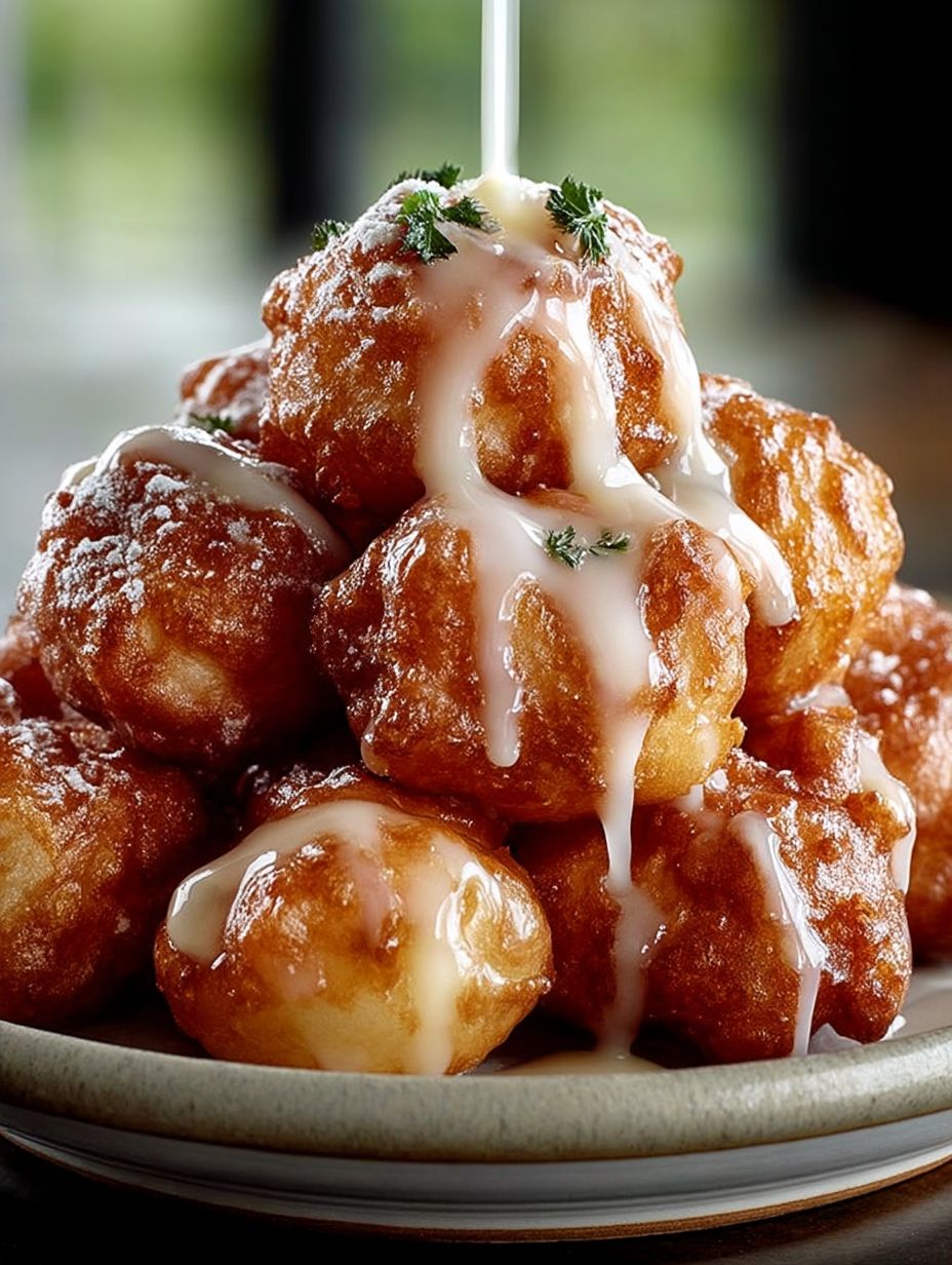 WARM BAKED APPLE FRITTERS THE BEST OVEN-BAKED VERSION image 2