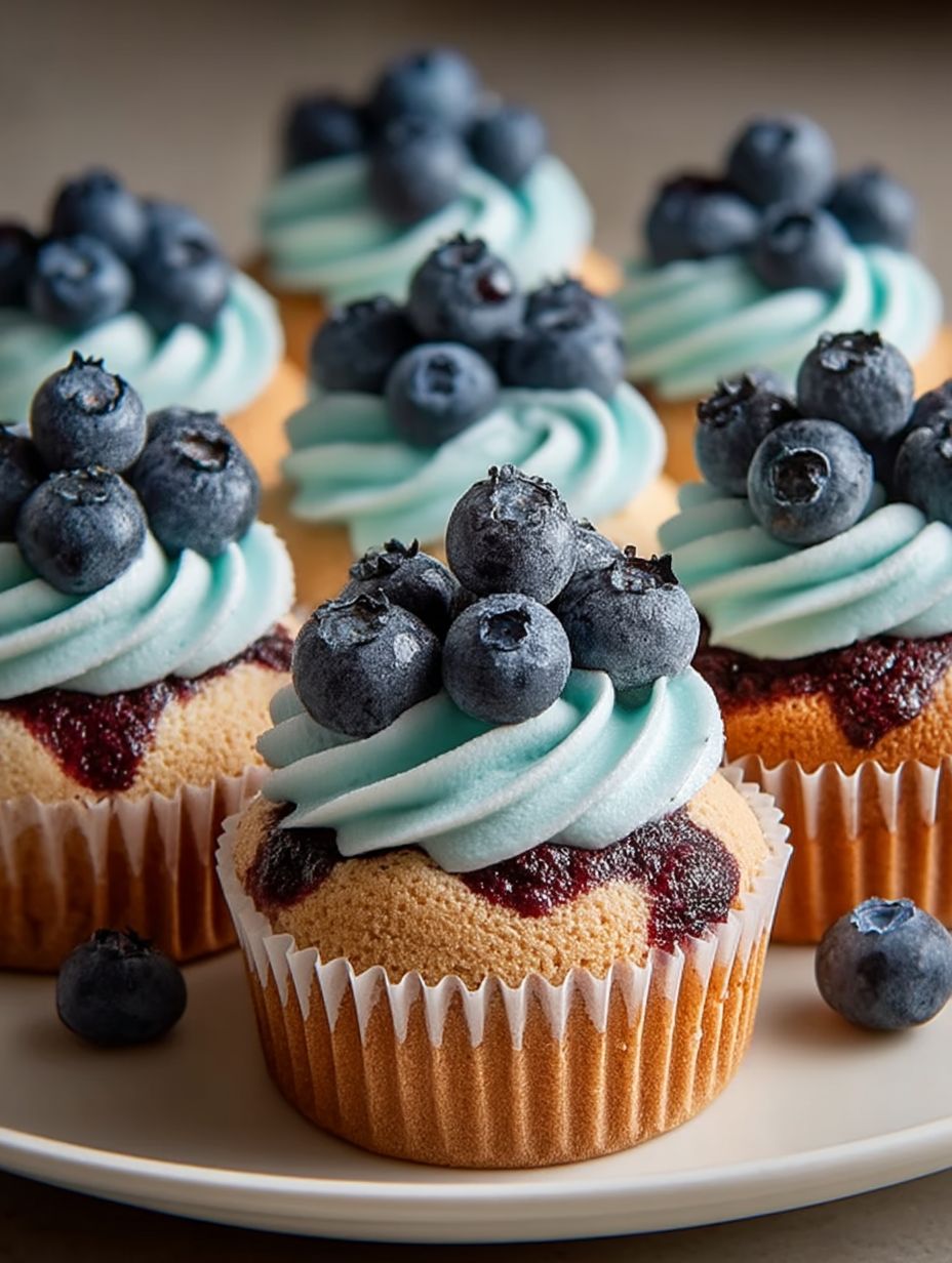 Blueberry Yogurt Dog Cupcakes image 2