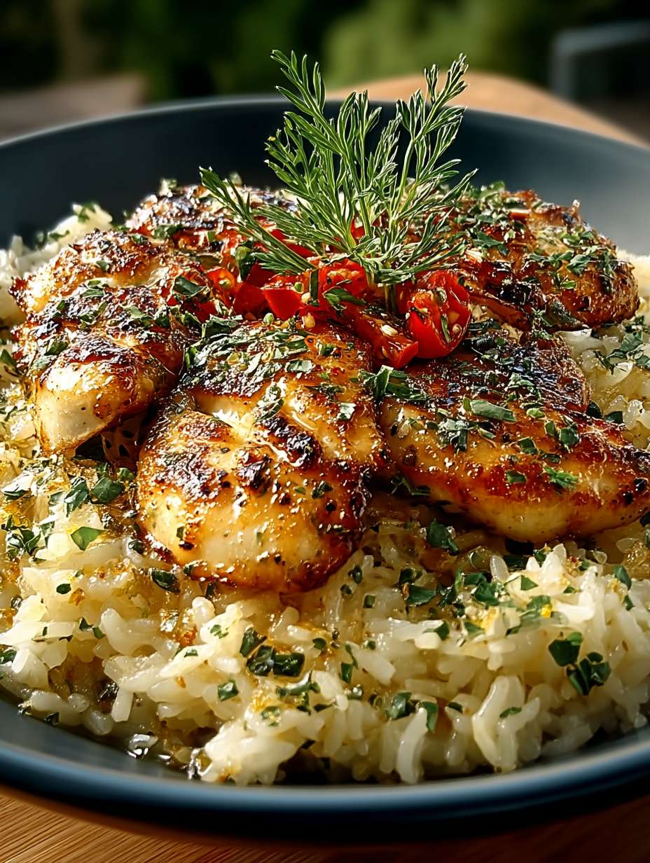 Chicken Scampi with Garlic Parmesan Rice image 2