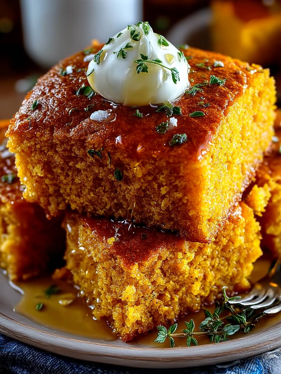Cinnamon Honey Butter Sweet Potato Cornbread image 2