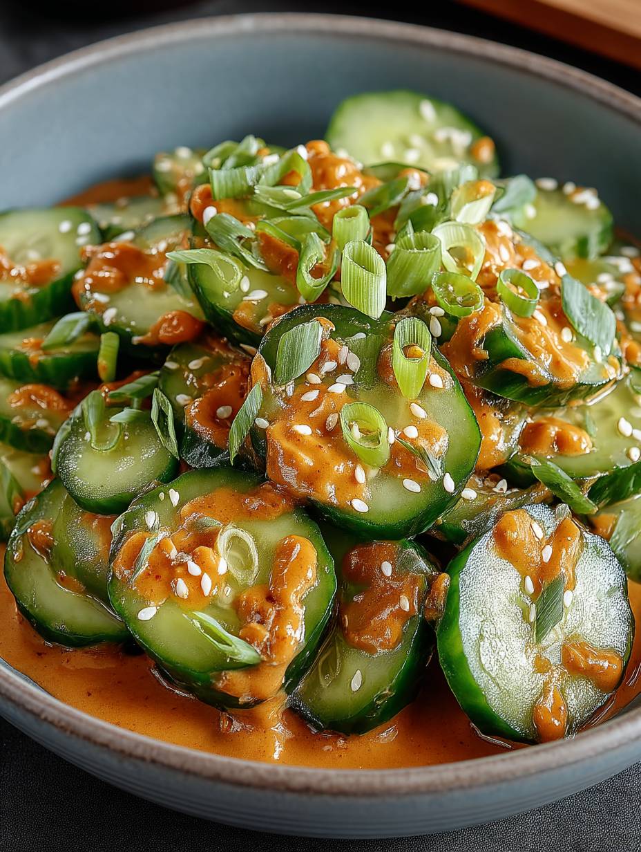 Cucumbers in Spicy Peanut Sauce image 2