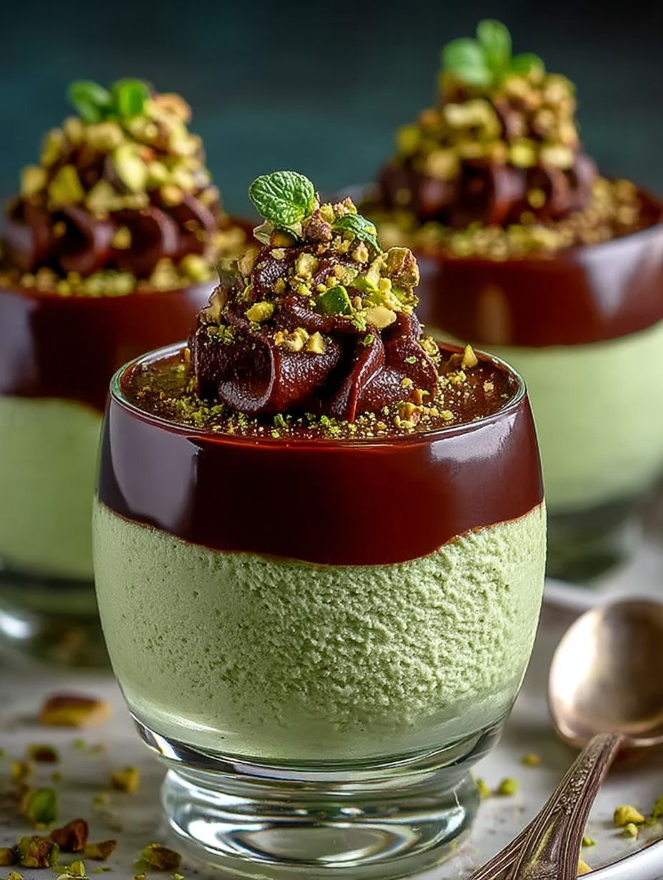 Decadent Pistachio Mousse with Rich Chocolate Ganache image 2