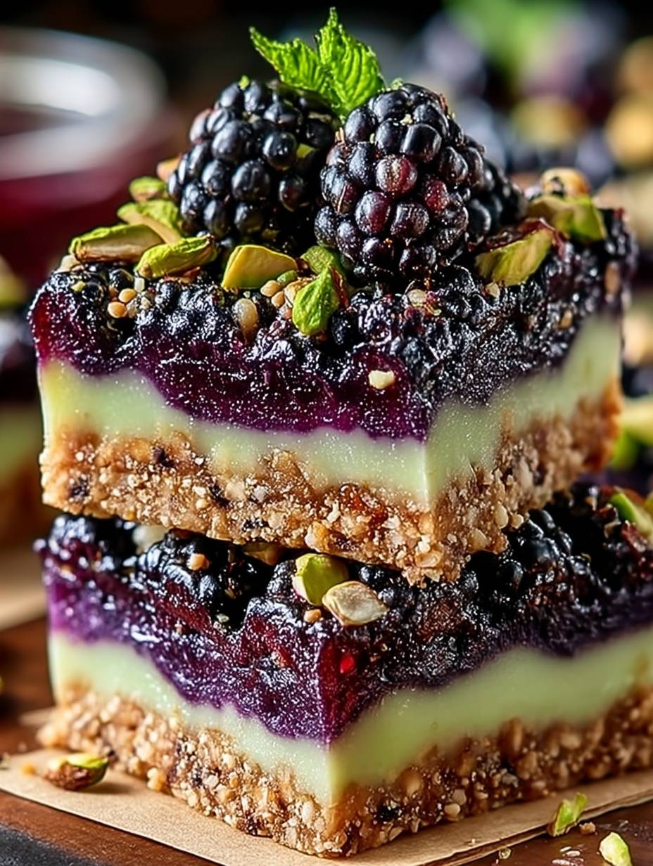 Easy Blackberry Pistachio Dessert Bars for Any Occasion image 2