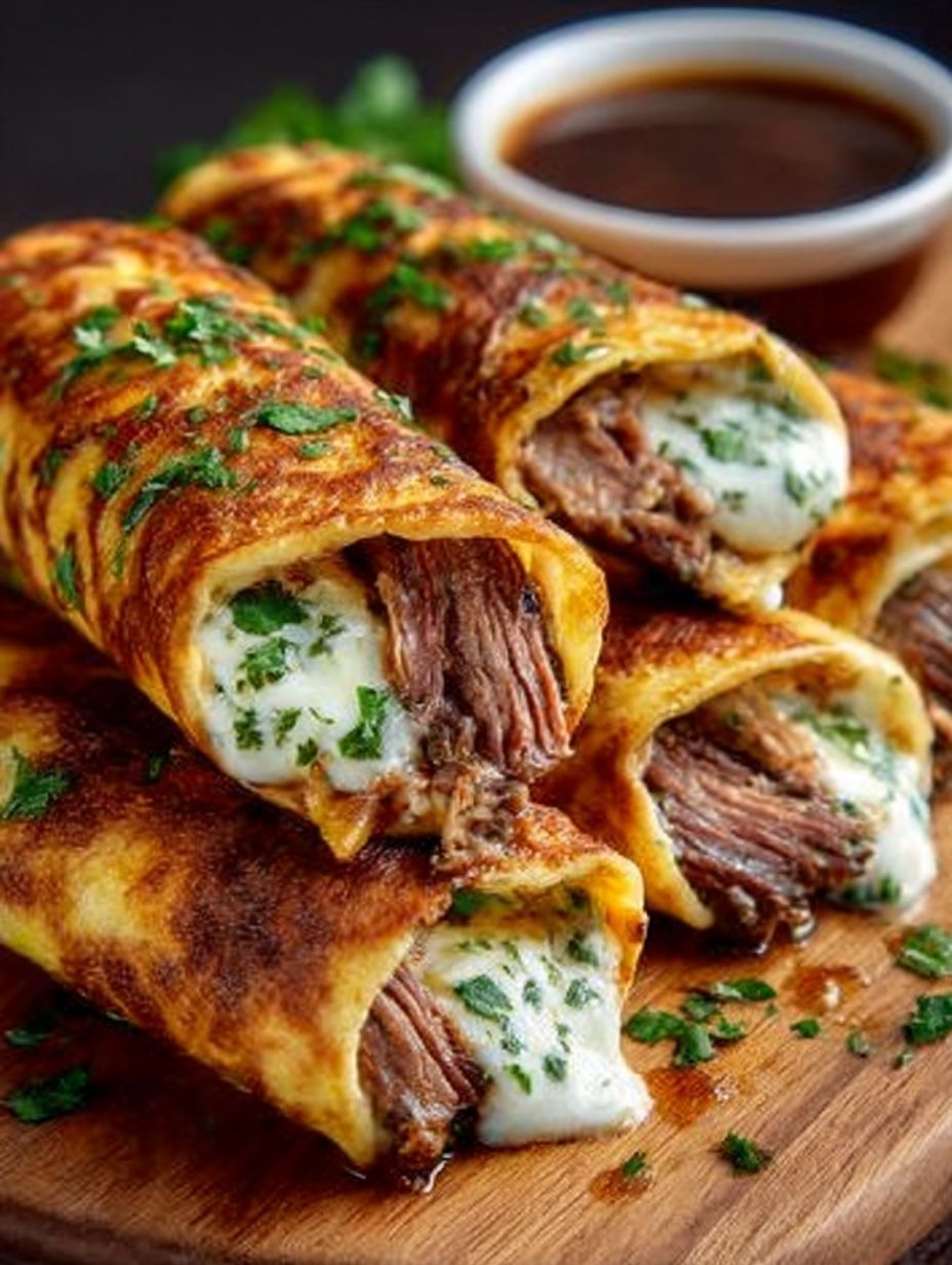 French Dip Tortilla Roll Ups image 2