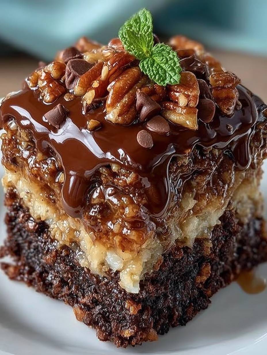 Irresistible German Chocolate Poke Cake image 2