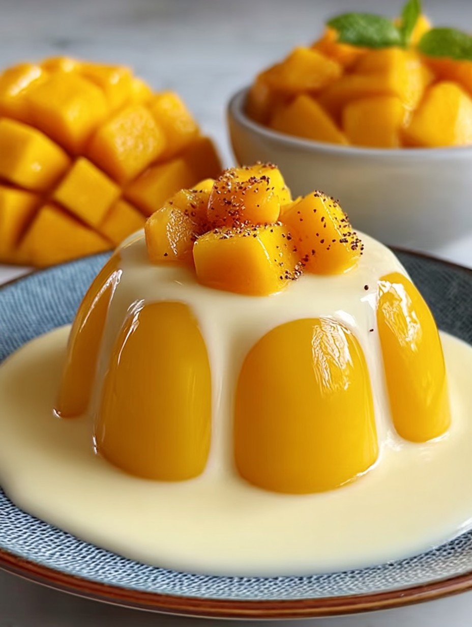 Mango Pudding with Coconut Milk image 2