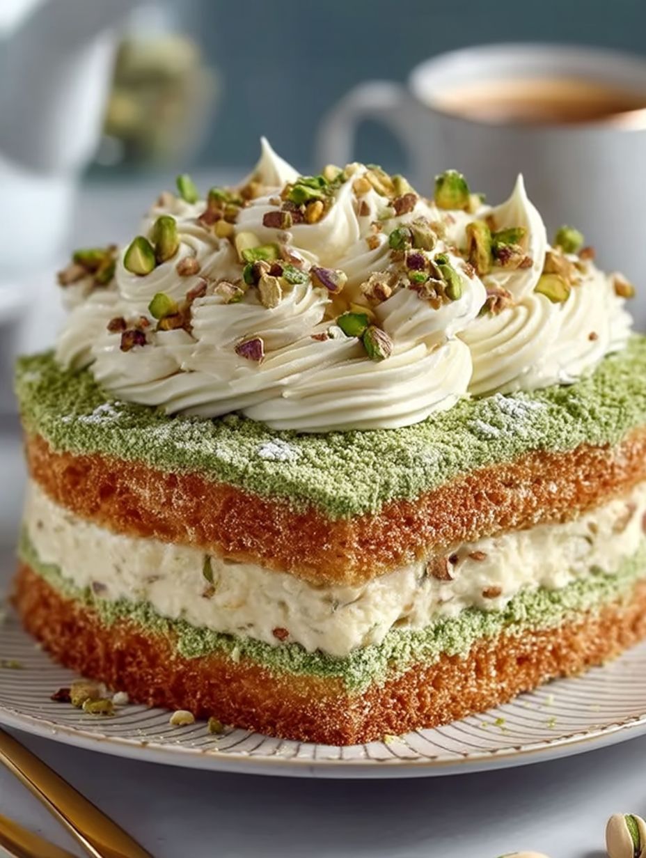 Pistachio Dacquoise Cake image 2