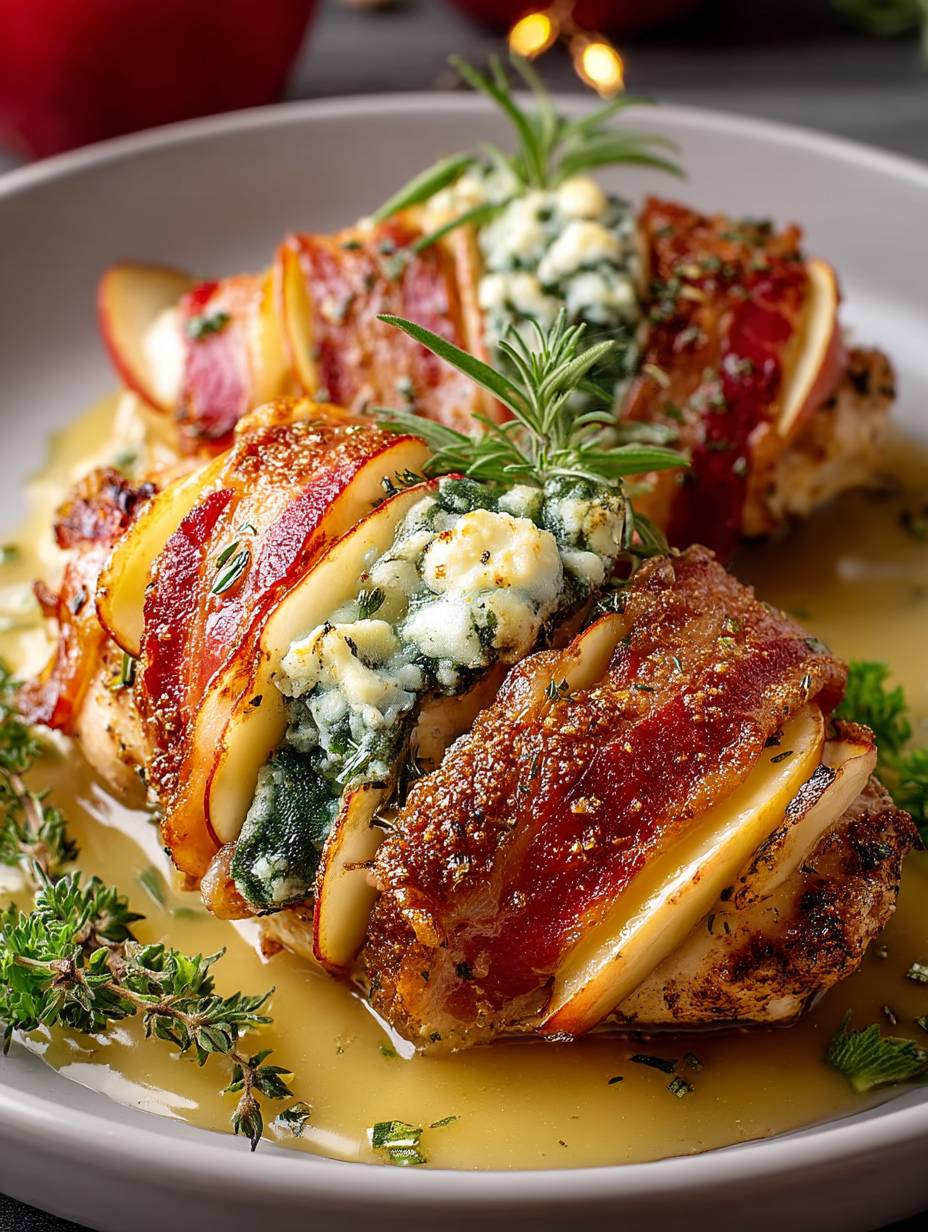 Prosciutto Apple and Sage Butter Chicken with Cider Pan Sauce image 2