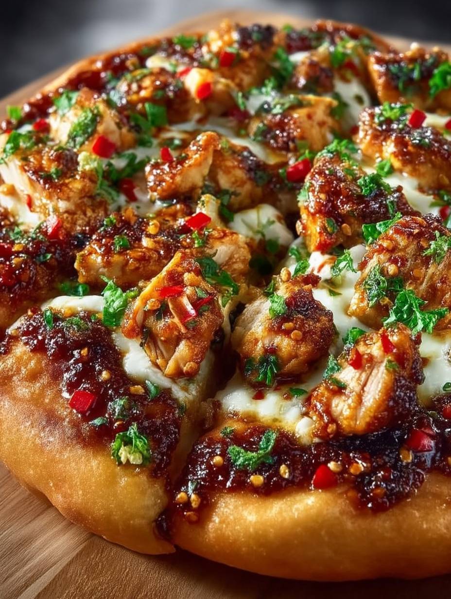 SPICY GARLIC CHICKEN PIZZA image 2