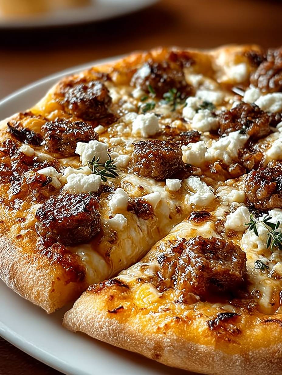 Sausage, Feta & Honey Pizza image 2