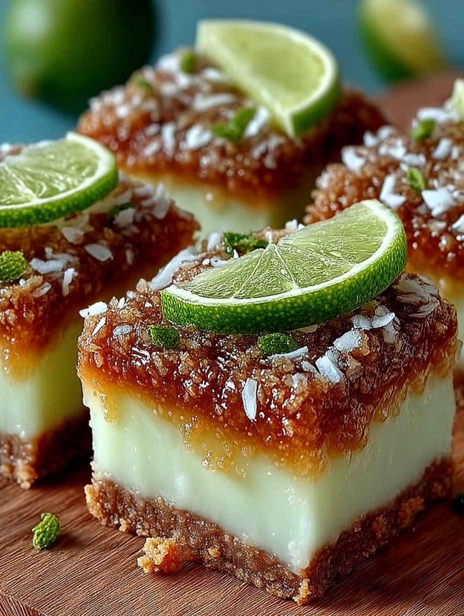 Tropical Coconut Lime Bars for a Refreshing Dessert Delight image 2