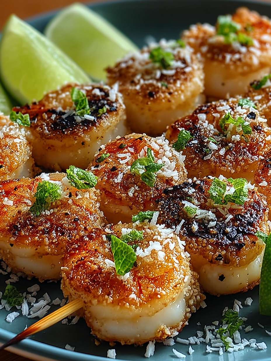 Tropical Coconut Lime Shrimp Skewers for Beachy Bliss image 2