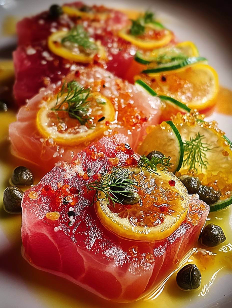 Tuna Crudo with Citrus Caper Vinaigrette image 2
