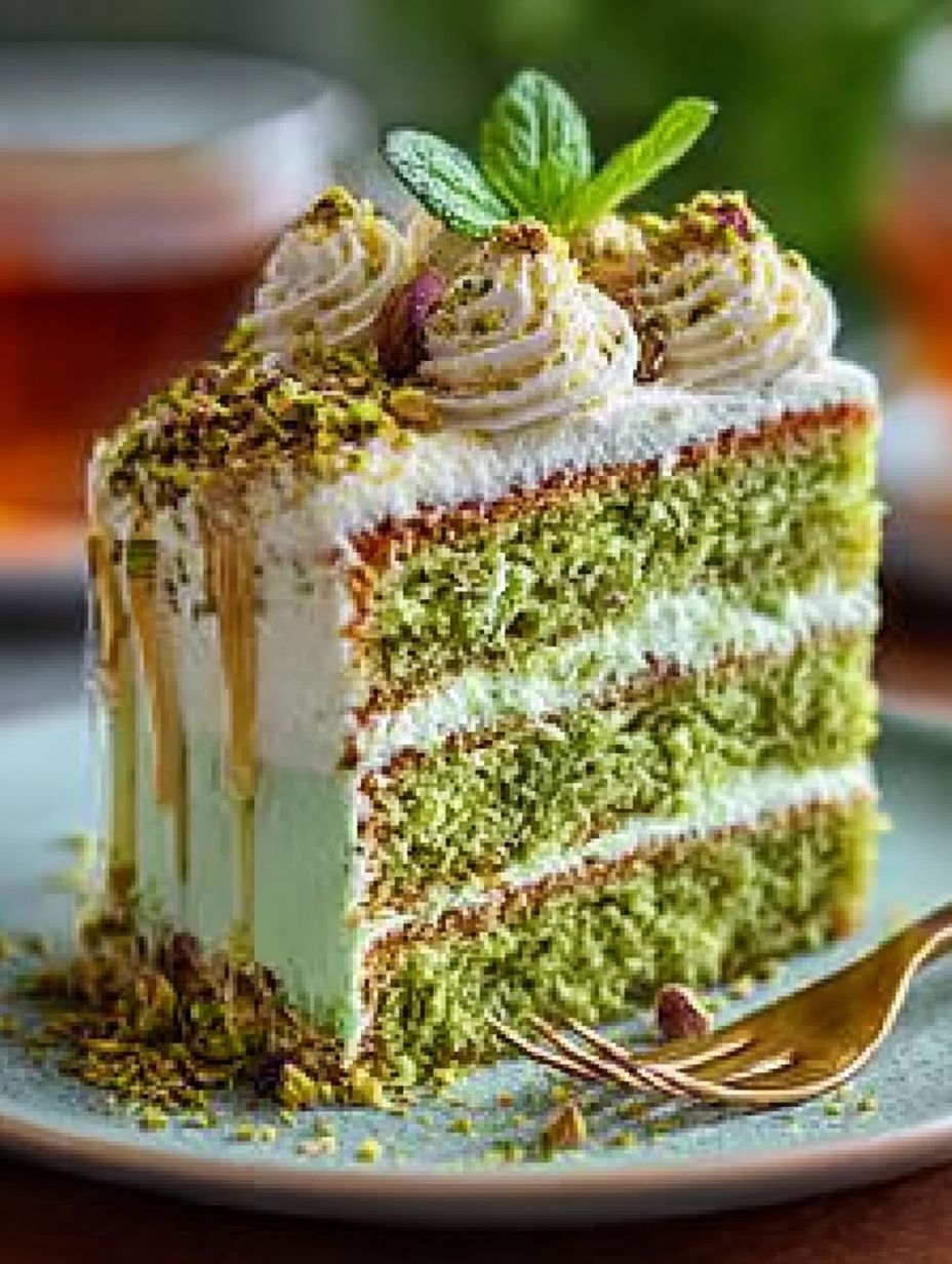 White Chocolate Pistachio Cake image 2