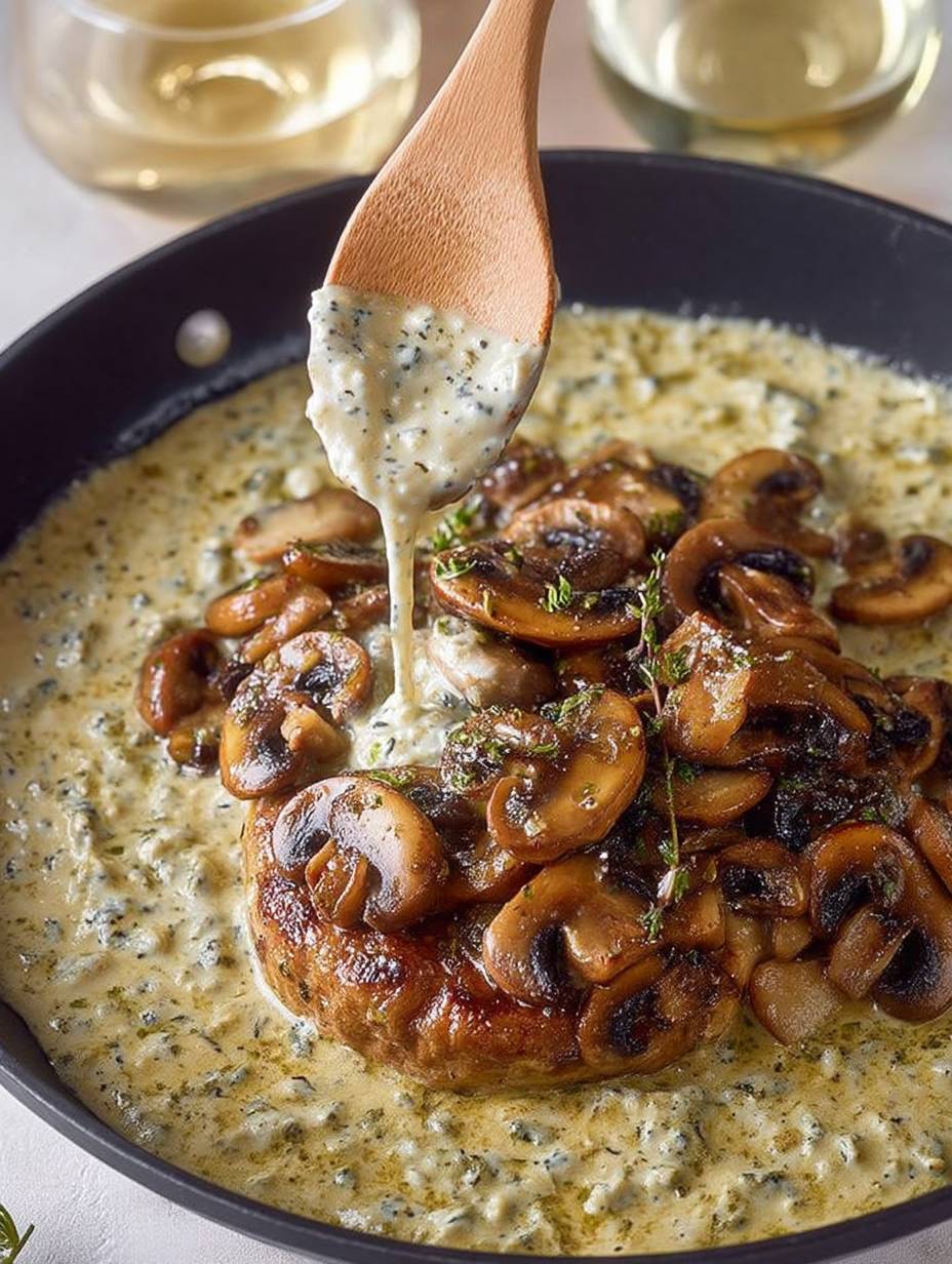 White wine mushroom sauce image 2