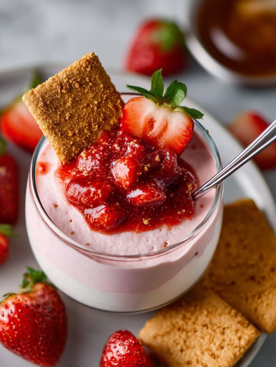 strawberry cottage cheese mousse image 2