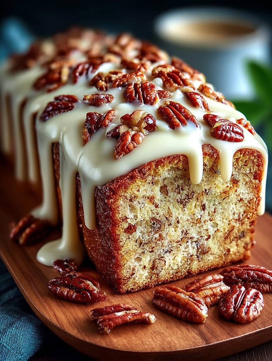 Butter Pecan Cake Loaf with Cream Cheese Icing image 2