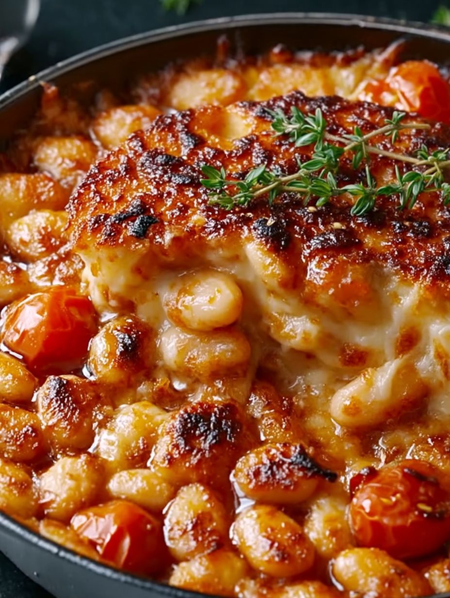 CHEESY WHITE BEAN TOMATO BAKE image 2