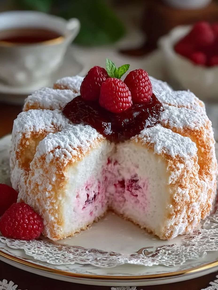 Raspberry Angel Food Cake image 2