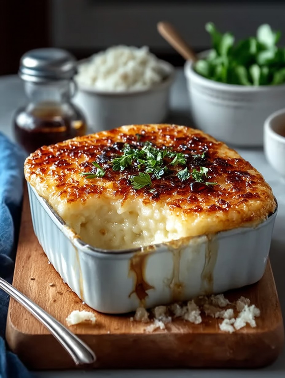 Soft & Chewy EASY CONDENSED MILK BAKED RICE PUDDING image 2