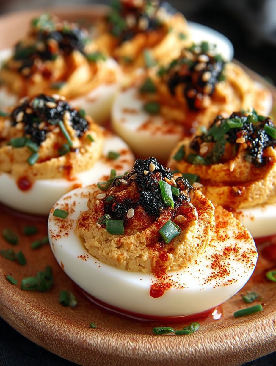 Spicy Gochujang Deviled Eggs image 2