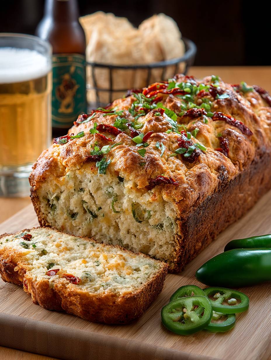 Sundried Tomato Jalapeño Cheddar Beer Bread image 2