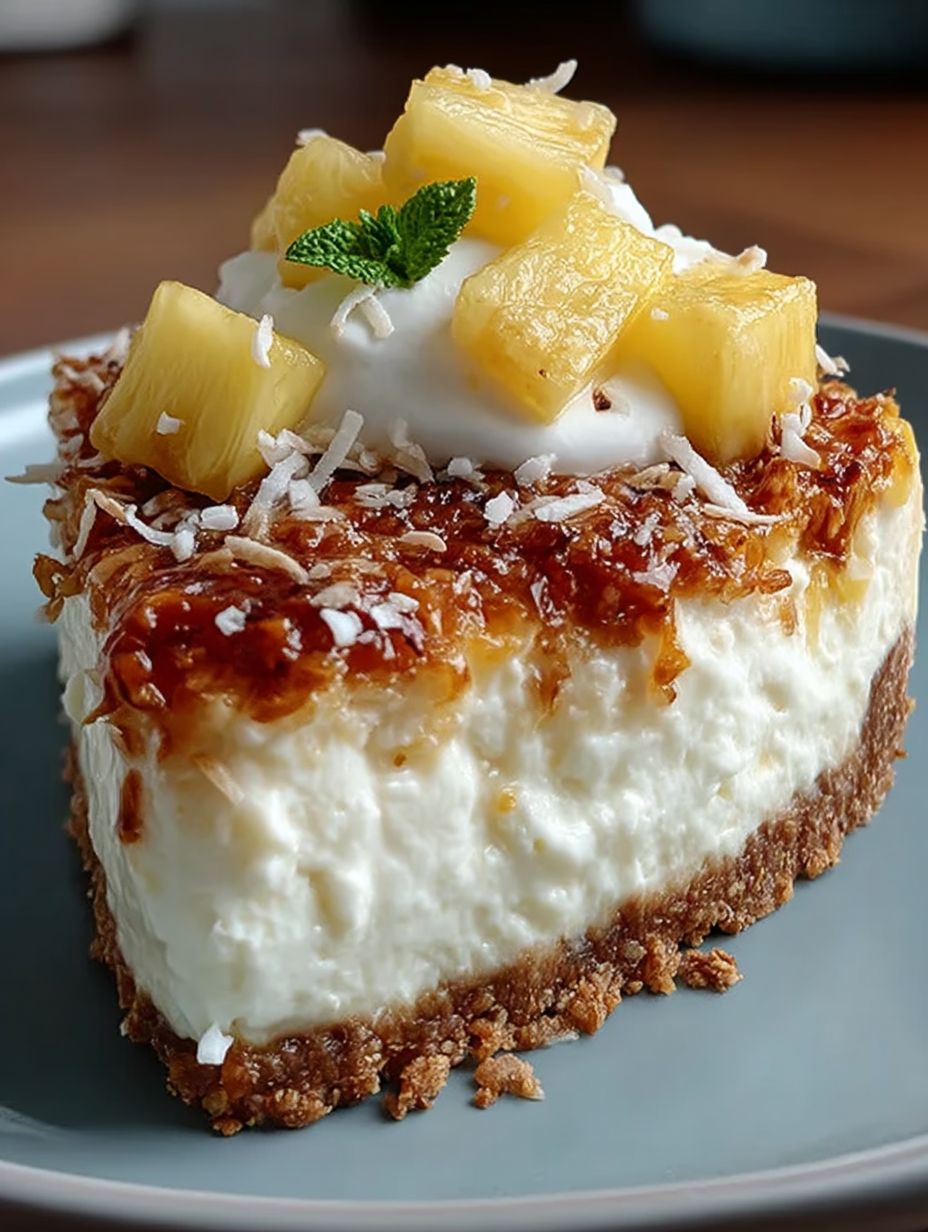 Coconut Pineapple Cheesecake image 2