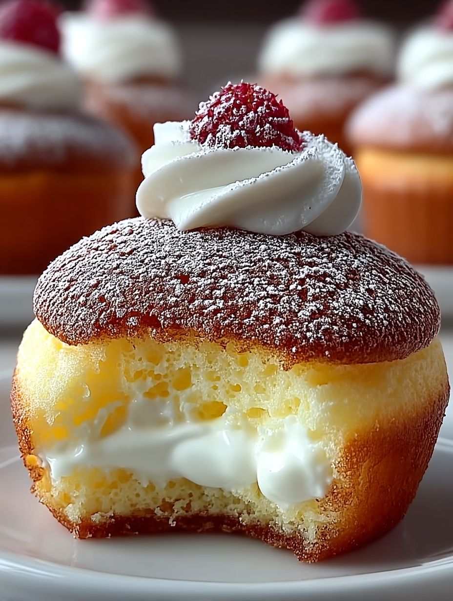 Fluffy Japanese Cotton Cheesecake Cupcakes image 2