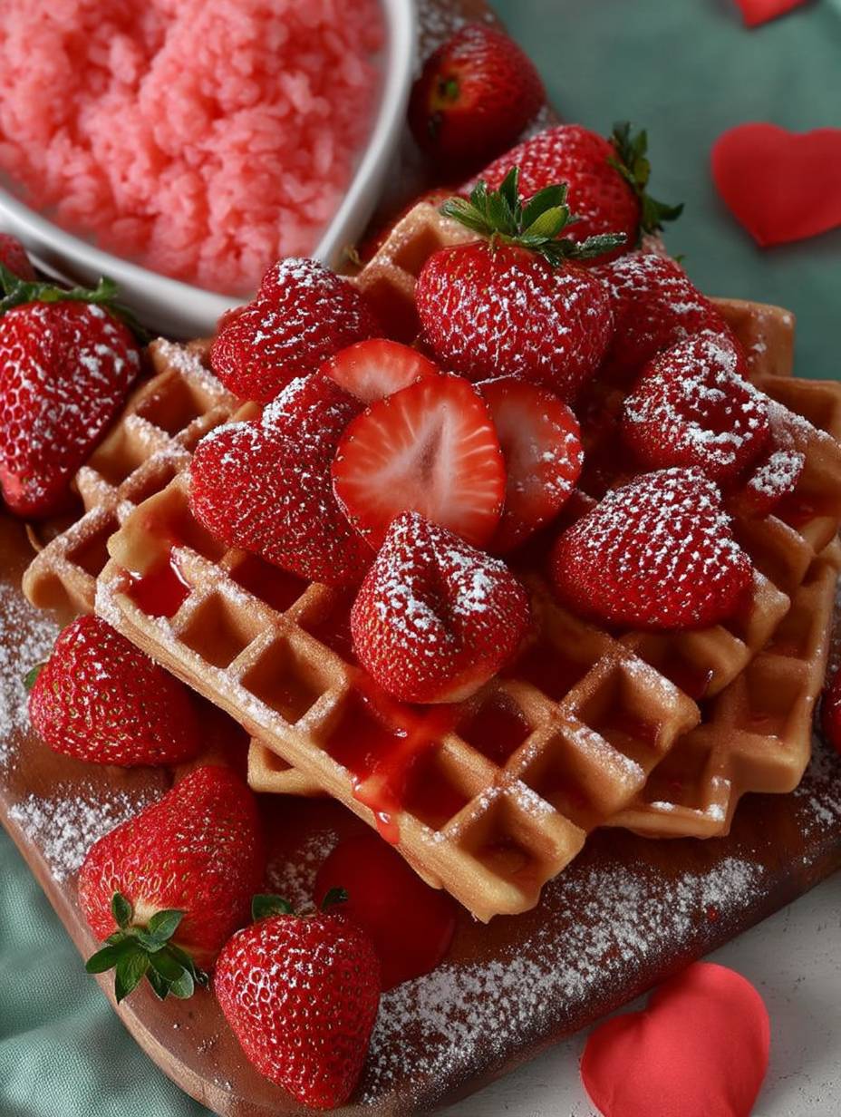 Strawberry Waffles Recipe image 2